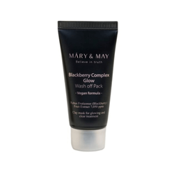Mary&May Blackberry Complex Glow Wash Off Pack антивозрастная очищающая маска для сияния лица с ежевикой