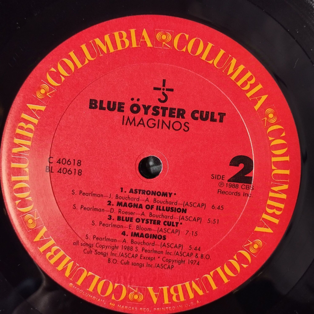 Винтажная виниловая пластинка LP Blue Oyster Cult Imaginos (USA 1988)