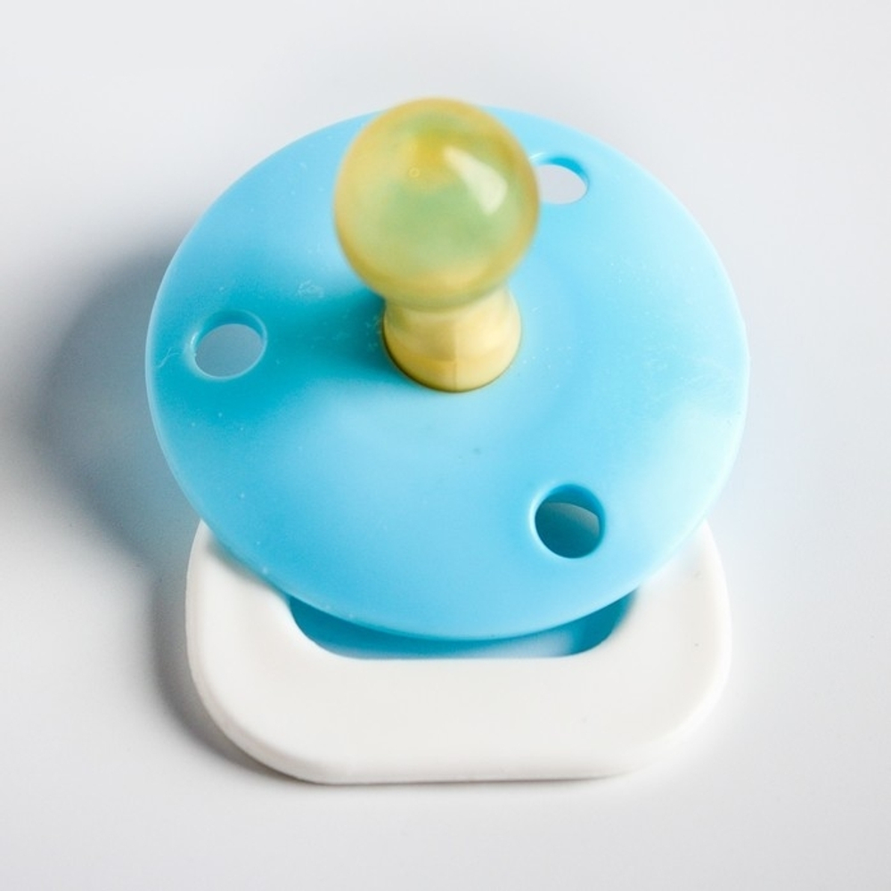 Соска-пустышка латексная классическая «Пуговка» с кольцом, от 0 мес., цвета МИКС 1481284