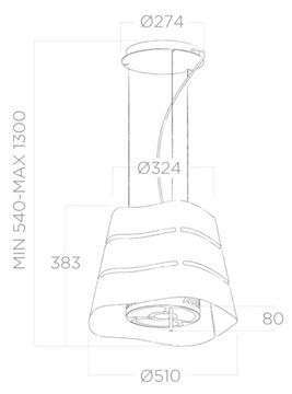 Вытяжка ELICA WAVE UX IX/F/51