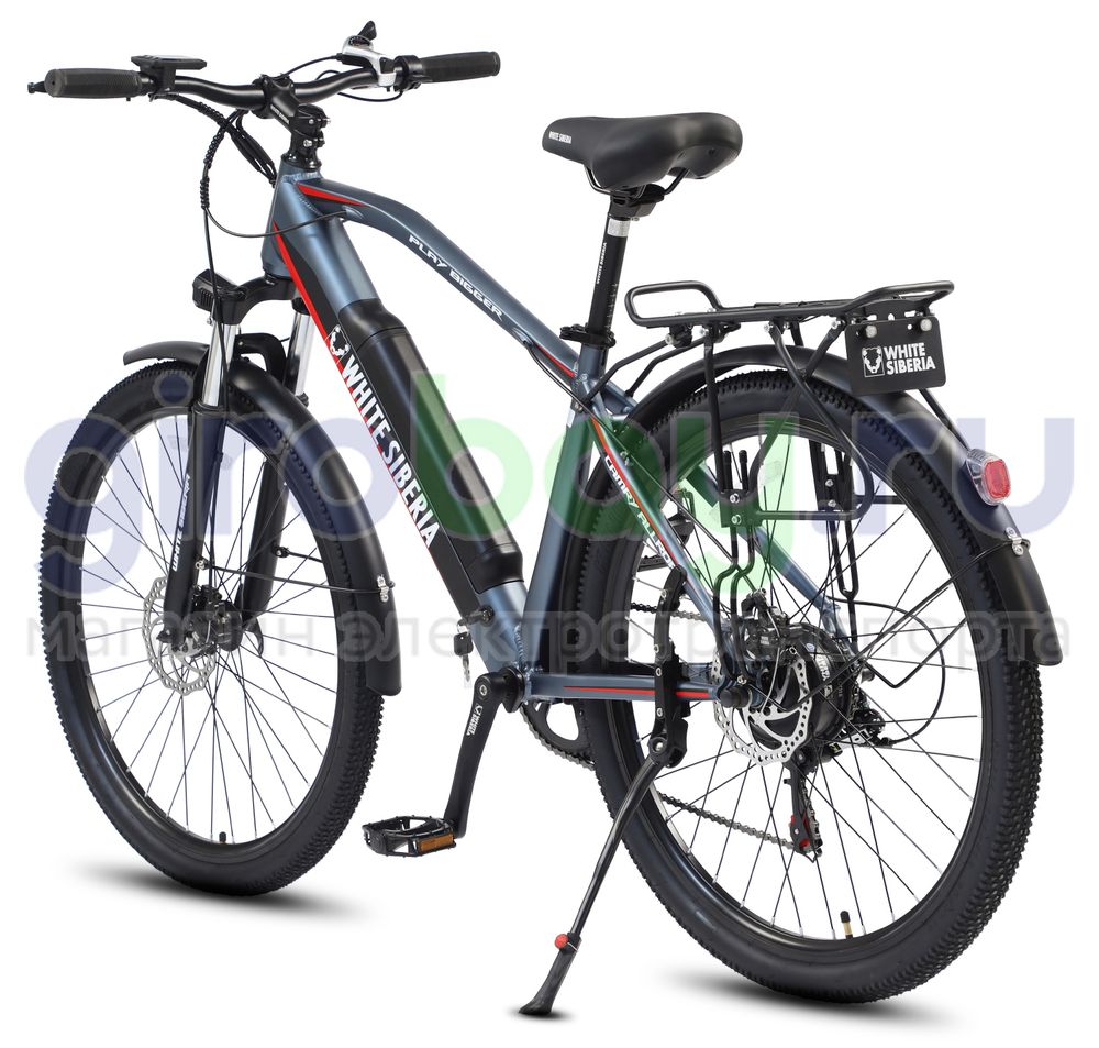 Электровелосипед WHITE SIBERIA CAMRY ALLROAD 500W 36V/11A Snegir (Синий) фото 3 фото №4