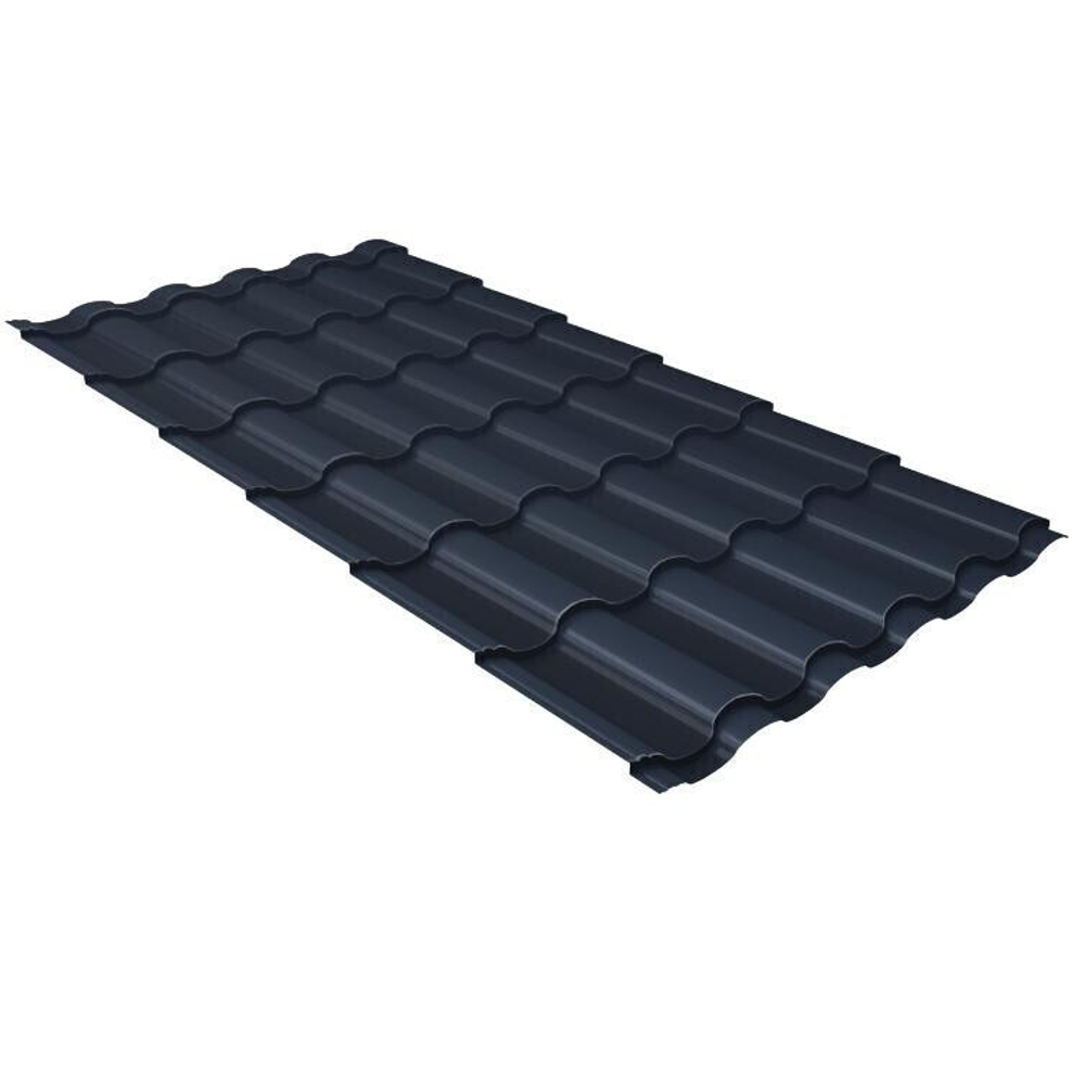 Металлочерепица Grand Line Optima Kredo Satin 0,5 мм RAL 7024 резка