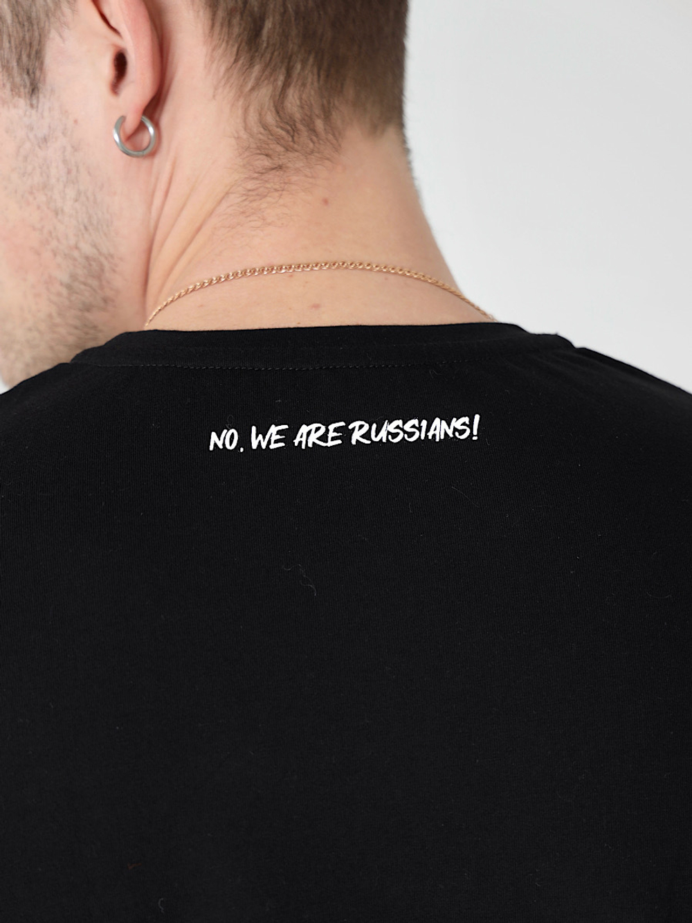 Футболка черная we are russians Город Горький