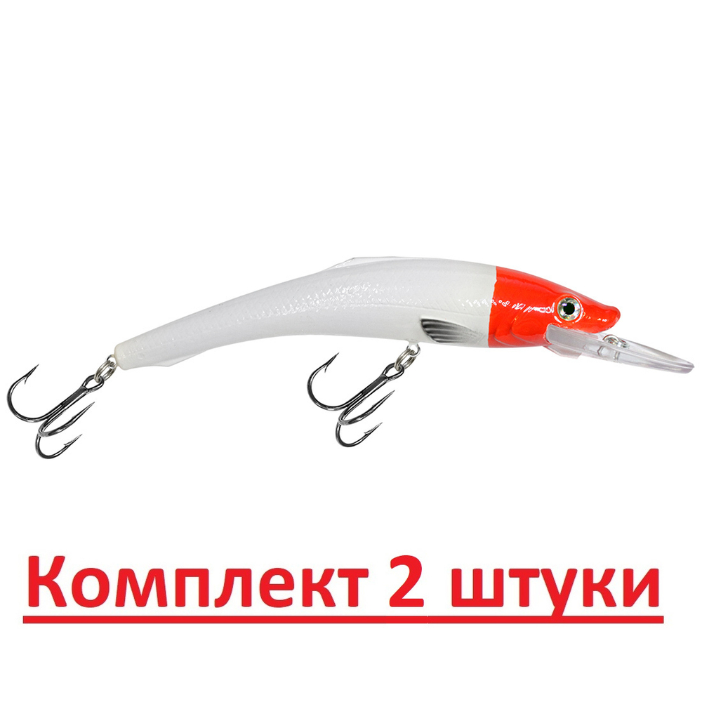 Воблер для рыбалки ФИН 160mm, цвет 048 (окунь), 1 штука