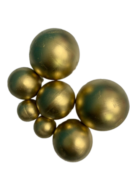 Сферы из глазури перламутр (золото) 7шт