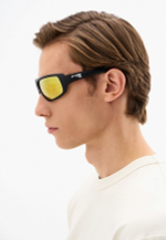 Спортивные очки LiP FLO / Matt Black - Mustard / PC Photochromic / ecLiPse Series ML Red Brown Lens