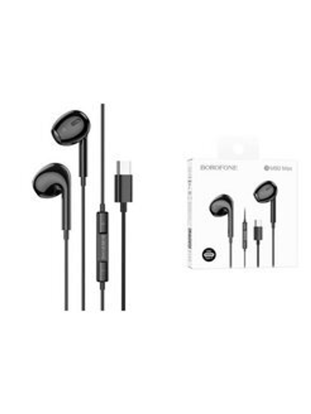 Наушники с микрофоном BOROFONE BM80 Max Type-C (черный)
