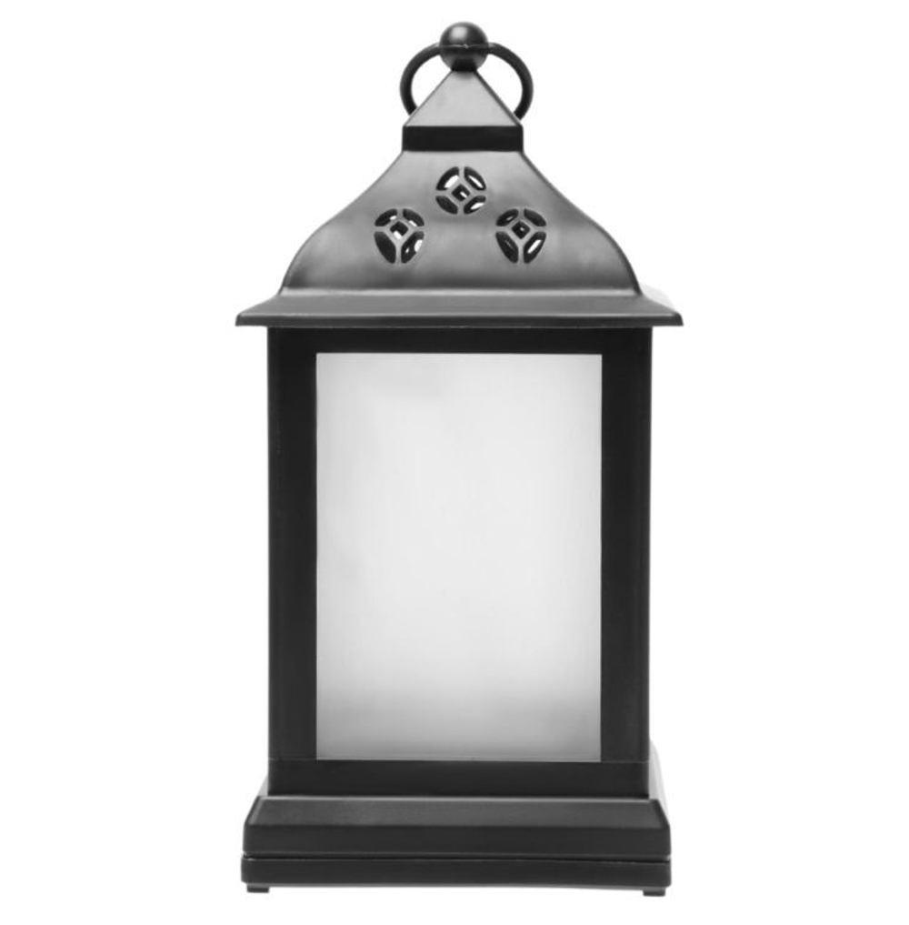 Фонарь со светодиодной гирляндой внутри на батарейке ULD-L1122-010-DTB-RGB-3D BLACK TM Uniel.