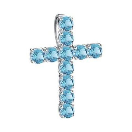 Подвеска из серебра с фианитами