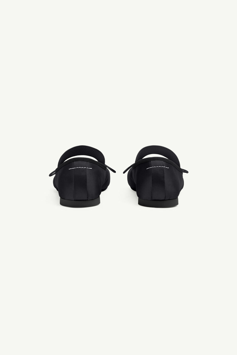 MM6 MAISON MARGIELA БАЛЕТКИ ТЕКСТИЛЬНЫЕ ANATOMIC ЧЕРНЫЕ