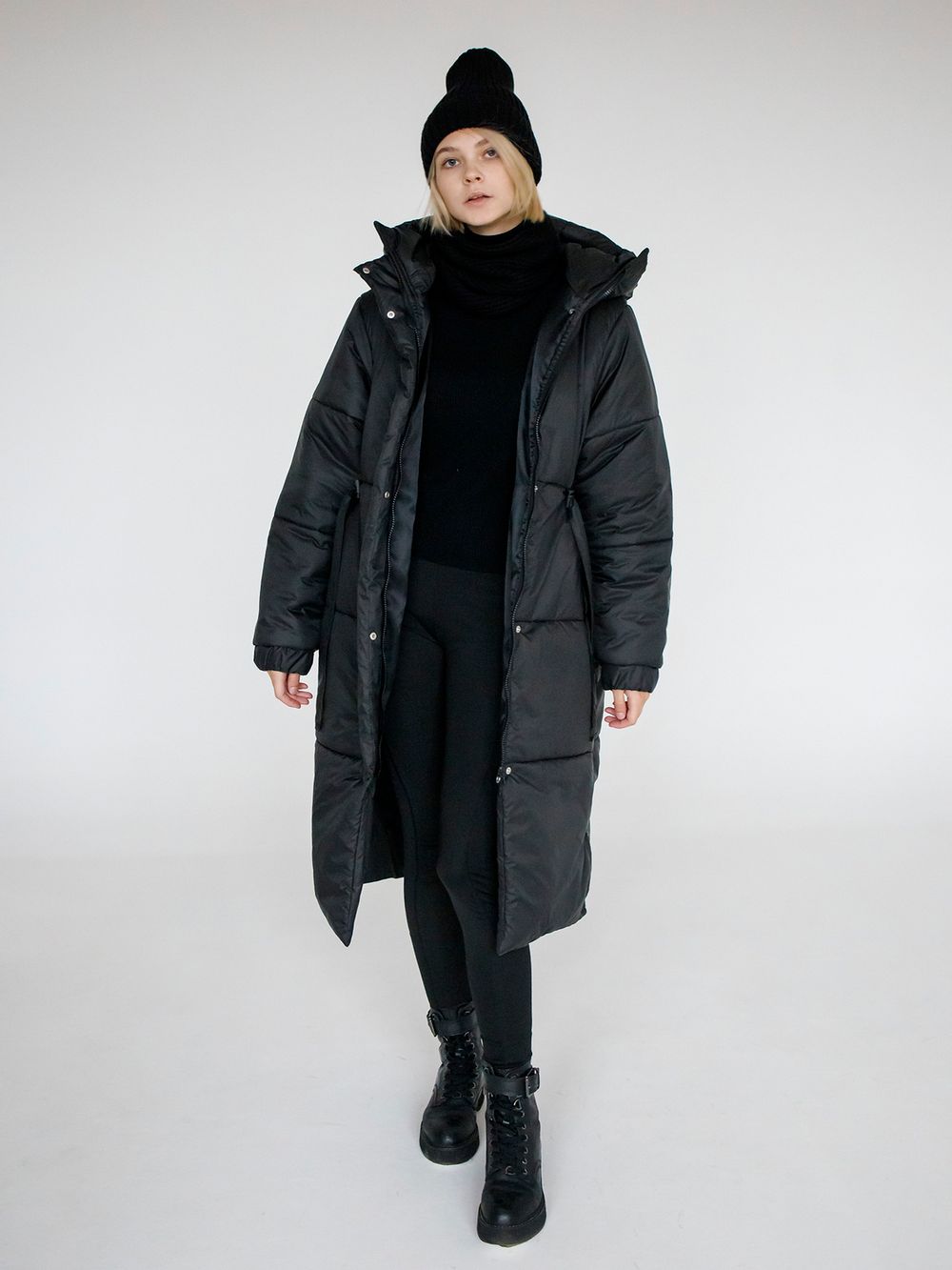 Пуховик ko-ko-ko зимний женский черный