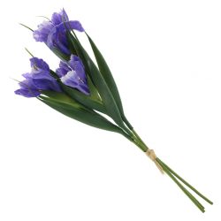 GAEM Цветы искусственные "Букет Ирисов, L13 W8 H39 см