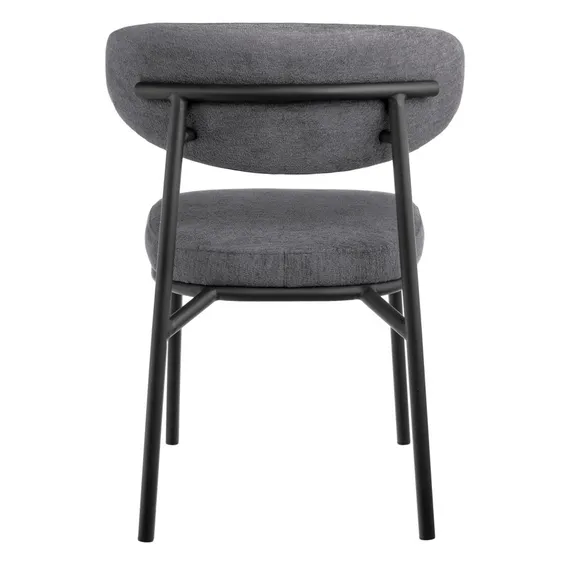 Стул Arvo серый шенилл с черными ножками