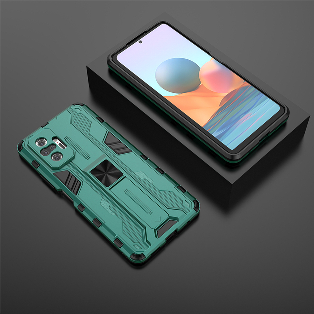 Противоударный чехол с подставкой Transformer для Xiaomi Redmi Note 10 Pro