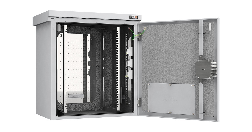 Шкаф настенный 19", 15U TLK TWK-158256-M-GY-KIT01