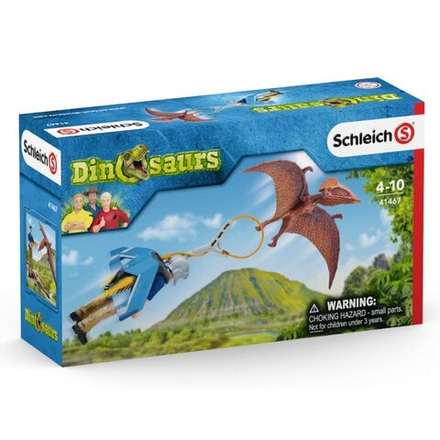 Набор фигурок Schleich Динозавры. Преследование с реактивным ранцем 41467