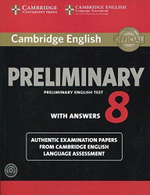 Cambridge English Preliminary 8 Student's Book Pack (Student's Book with answers and Audio CDs (2))