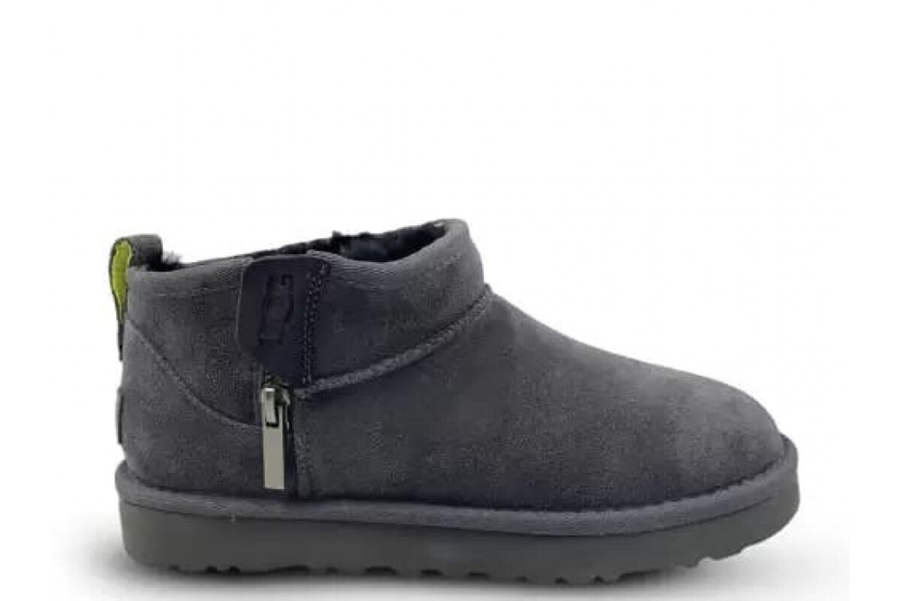 UGG Classic Ultra Mini Zip Boot Grey