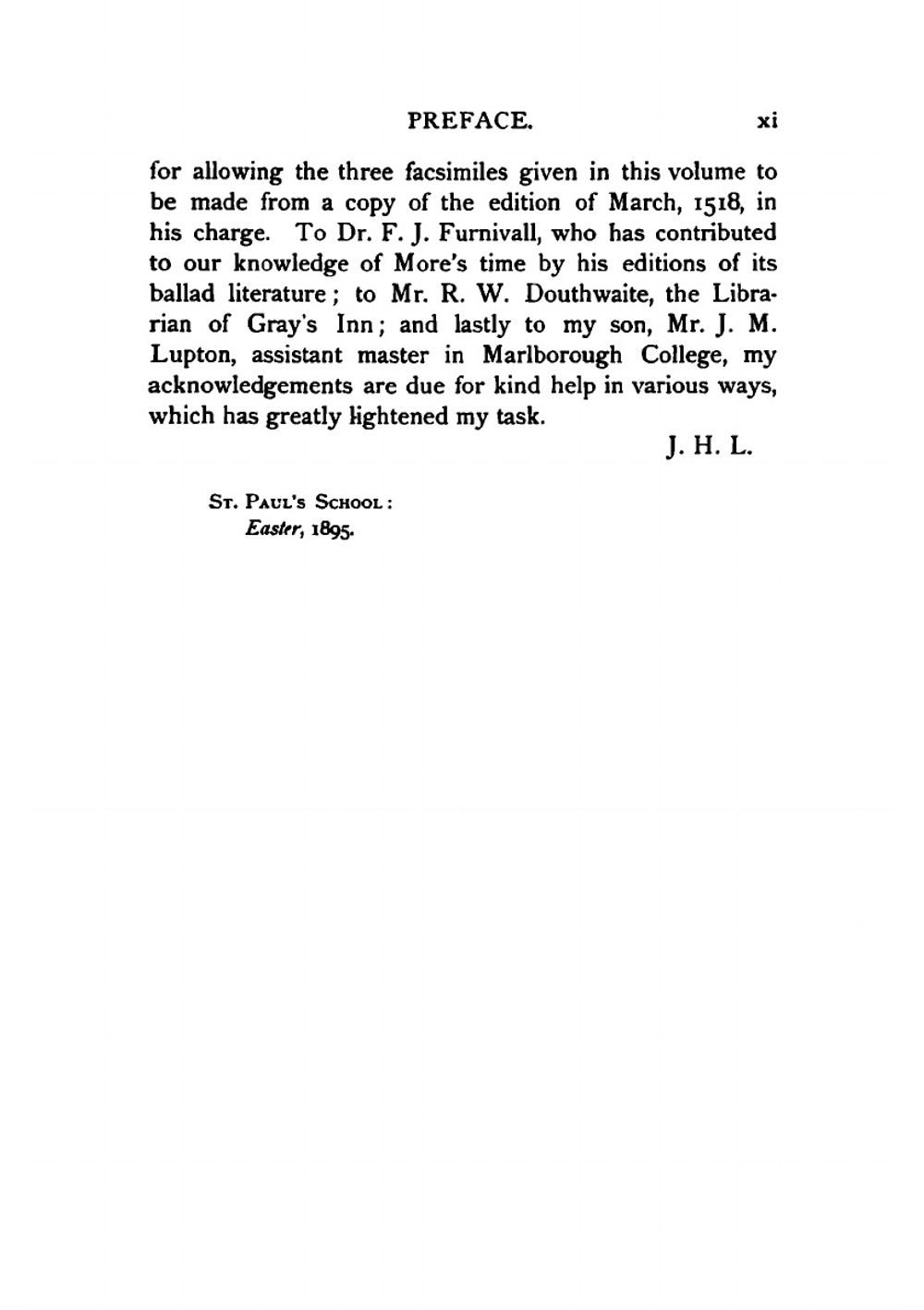 The Utopia of Sir Thomas More. In Latin from the edition of March 1518, and in English from the 1st ed. of Ralph Robynson's translation in 1551 | Thomas More