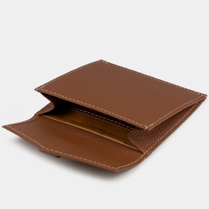 Кардхолдер-кошелек Perle из кожи теленка, цвета карамель