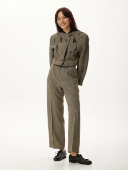 Костюм брючный АУРА, коричневый