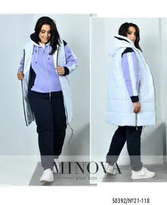 Костюм 21-118-сиреневый-белый Minova