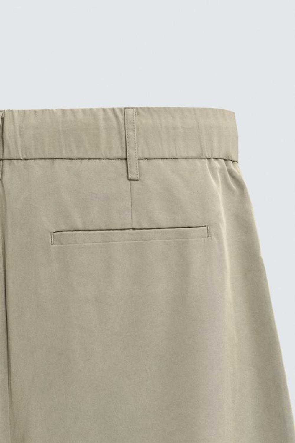 ZARA ШОРТЫ RELAXED FIT С ЭФФЕКТОМ ПОТЕРТОСТИ, БЕЖЕВЫЙ