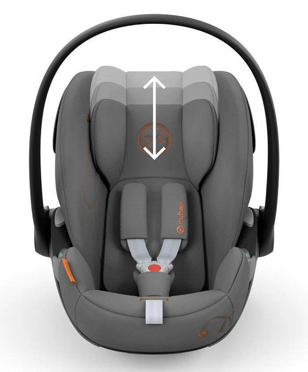 Коляска 3 в 1 Cybex Priam IV Rosegold и автокресло Cloud G i-Size Lava Grey Cozy Beige