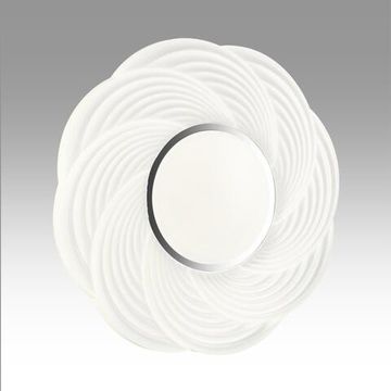 7687/DL PALE SN Светильник пластик/белый/серебристый LED 48Вт 4000К D390 IP43 BIGO