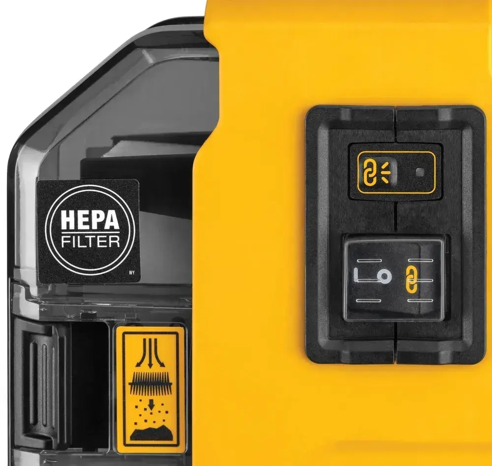 Аккумуляторный строительный пылесос DEWALT DWH161N, 18 В, 0.21 л, без АКБ и ЗУ