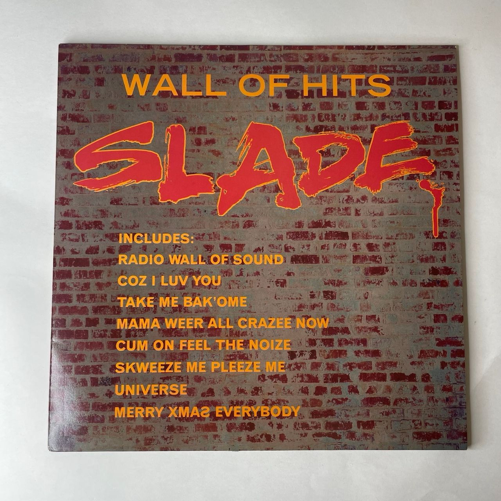 Винтажная виниловая пластинка LP Slade Wall Of Hits (Англия 1991)