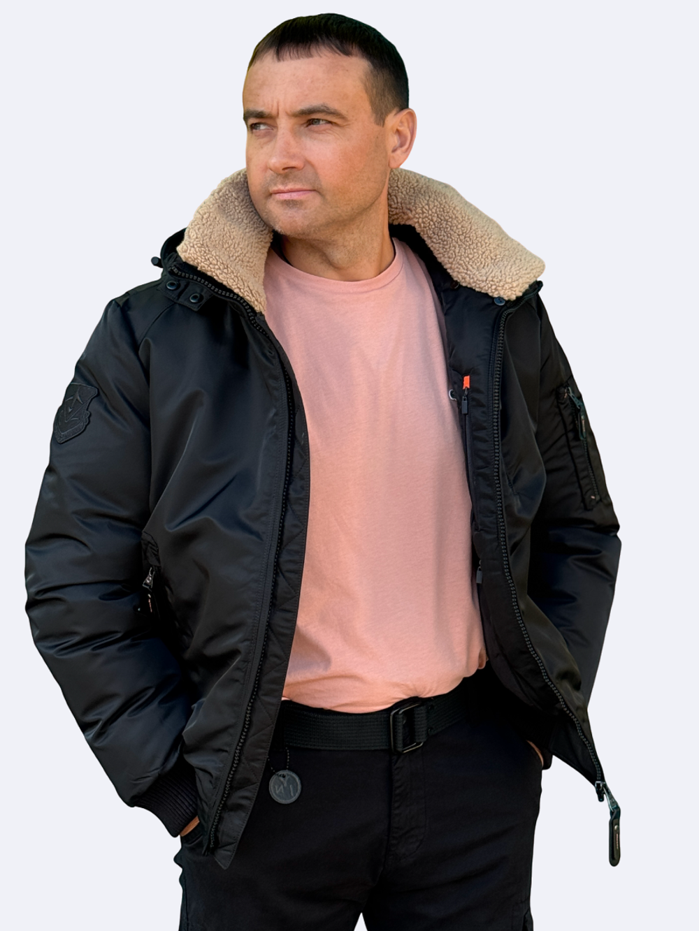 Куртка бомбер Corbona Зима черный