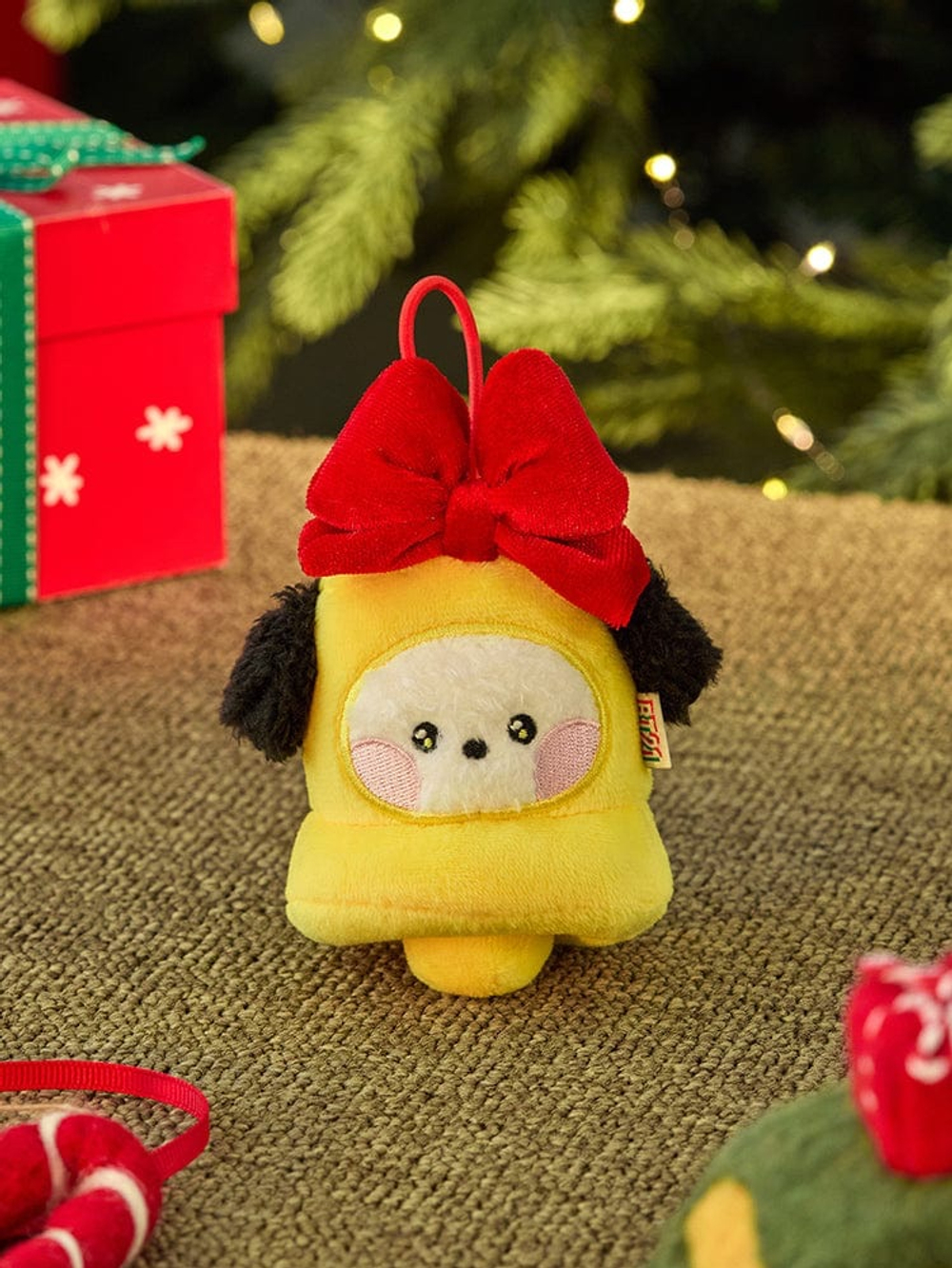 Брелок BT21 - CHIMMY mini minini ORNAMENT PLUSH KEYRING PETITE HOLIDAY