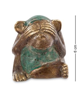 24-069 Фигура «Обезьяна» бронза (о.Бали)