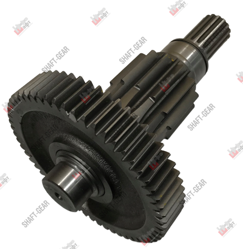 12JSD160T-1707048 - Вал промежуточный демультипликатора (длинный) на КПП