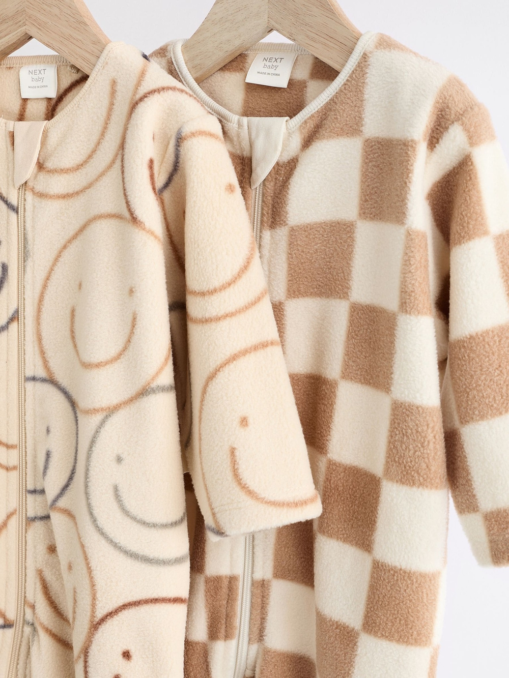 Комбинезон флисовый для малышей Next K79-486, 2 шт., Бежевый