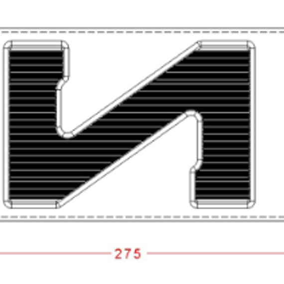 Форма для шоколадных фигур &quot;Буквы&quot; - Z (275*135мм)