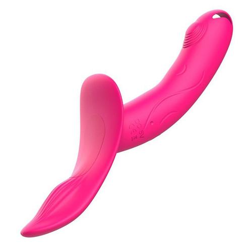 Розовый поясной вибратор 12,8см пультом ДУ I-Moon Pretty Beauty MY-1202