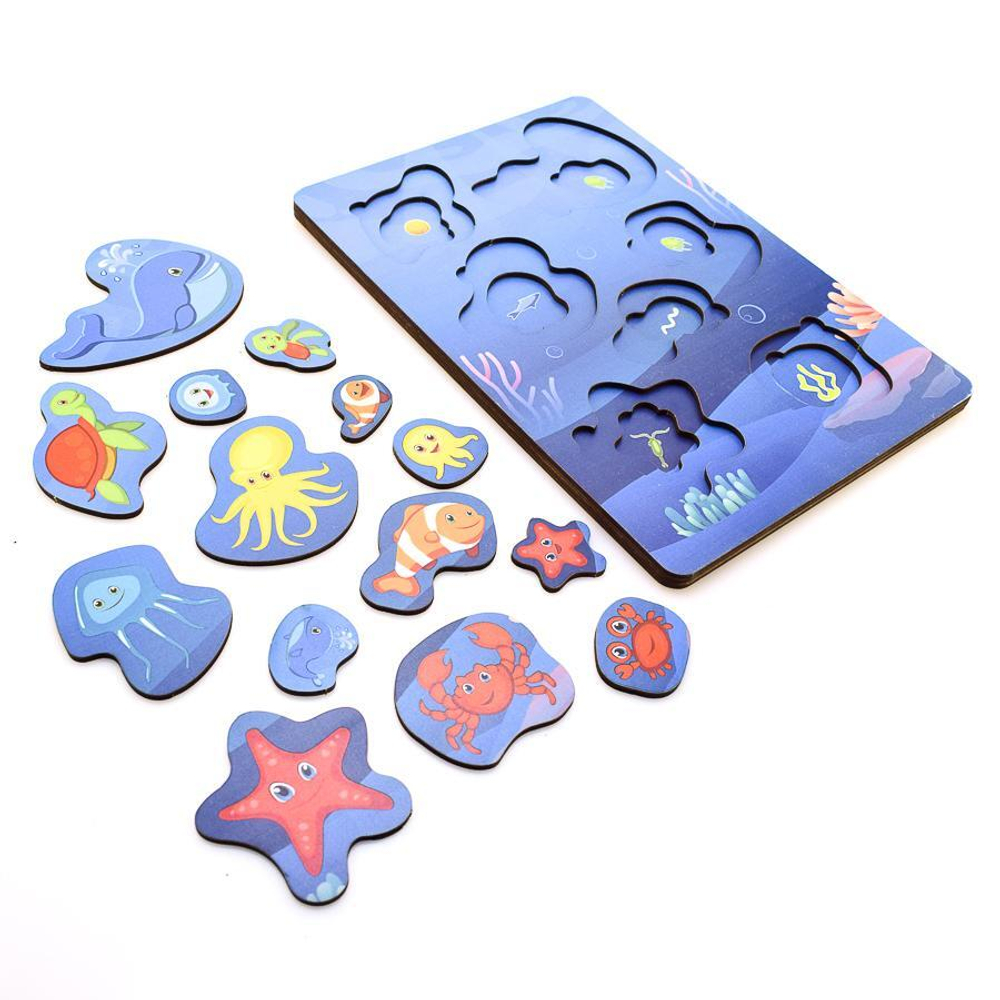 Вкладыш многоуровневый морские обитатели