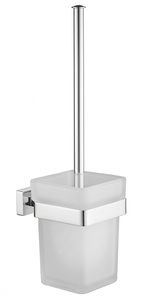 5013 Ершик настенный, стеклянный (ХРОМ) ViEiR  (20/1шт)