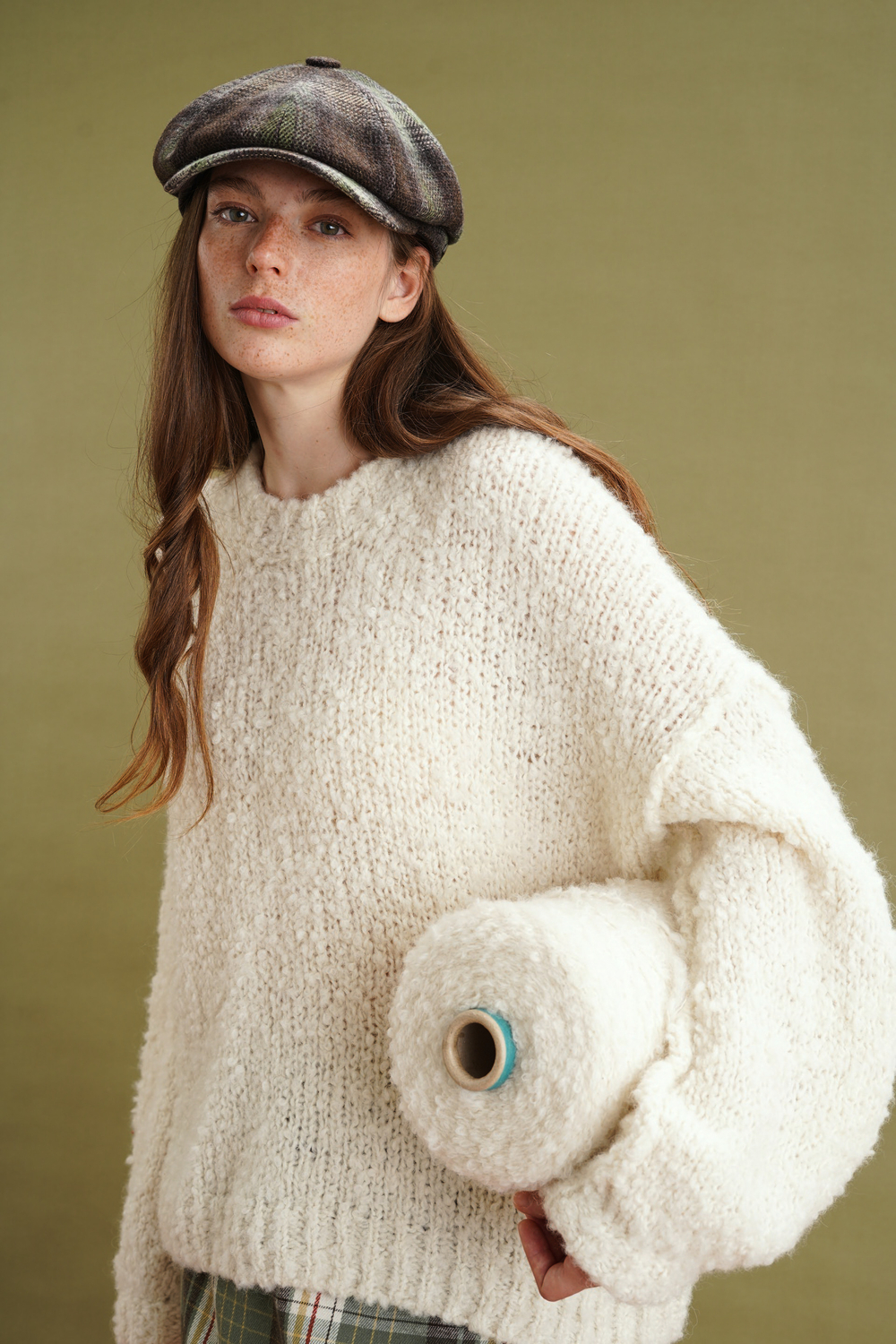 Свитер "Тедди" молочного цвета