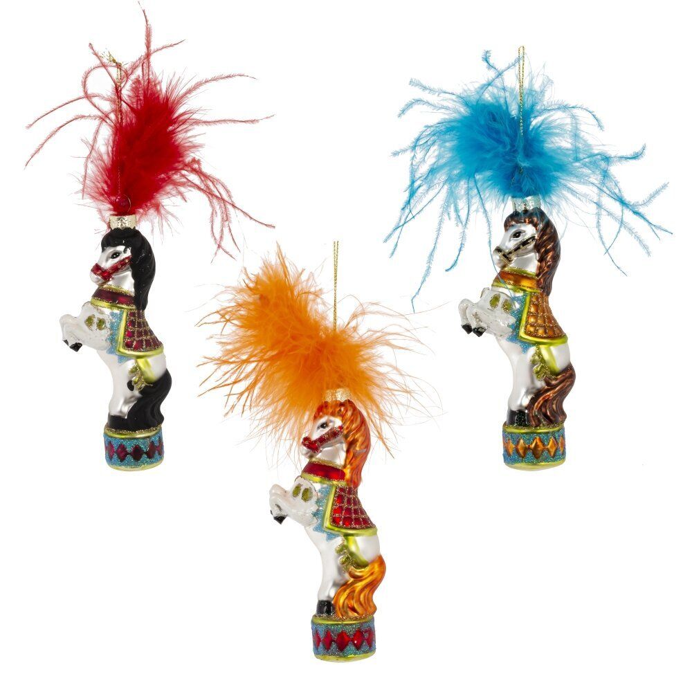 GAEM Украшение новогоднее "Лошадка", L5 W3 H15 см, 3в.