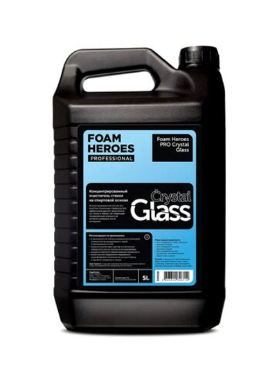 Foam Heroes PRO Crystal Glass концентрированный очиститель стекол на спиртовой основе, 5л