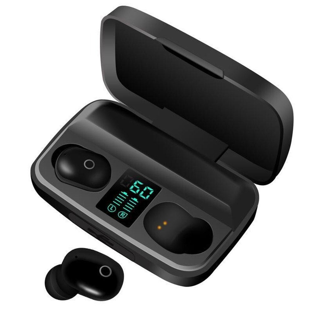 Беспроводные наушники TWS Earbuds A10S + Power Bank (черный)