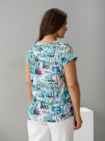 Футболка Фв-104/ментолакварель-буквы