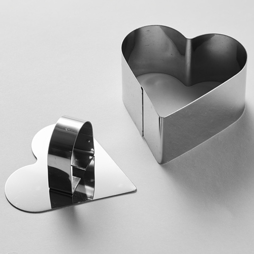 Форма с прессом Сердце 5см