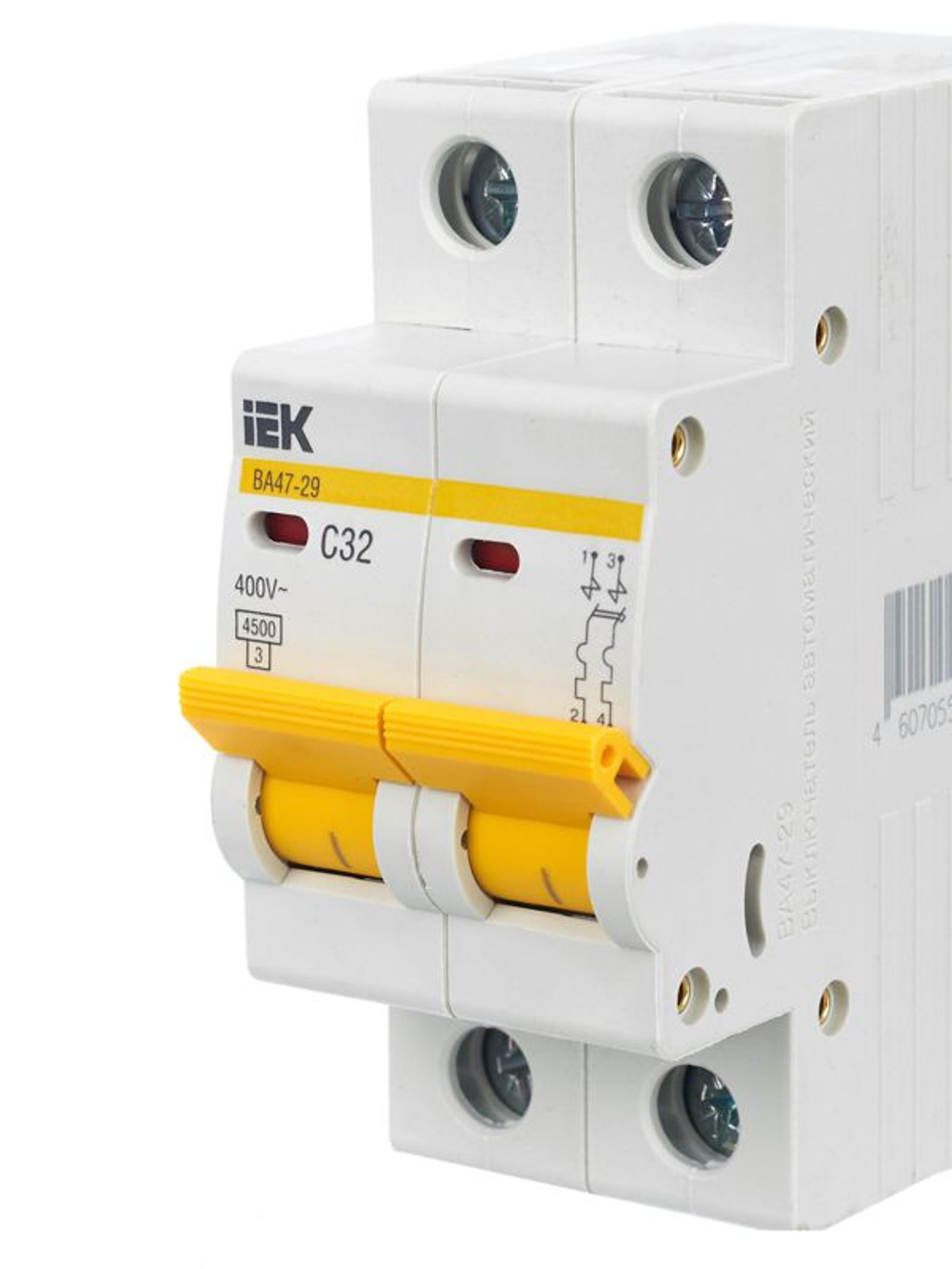 Выключатель автоматический модульный 2п C 32А 4.5кА ВА47-29 KARAT IEK MVA20-2-032-C