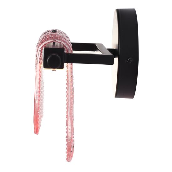 SL6021.401.06 Светильник настенный ST-Luce черный/розовый LED 1*6W 3000K VOILE