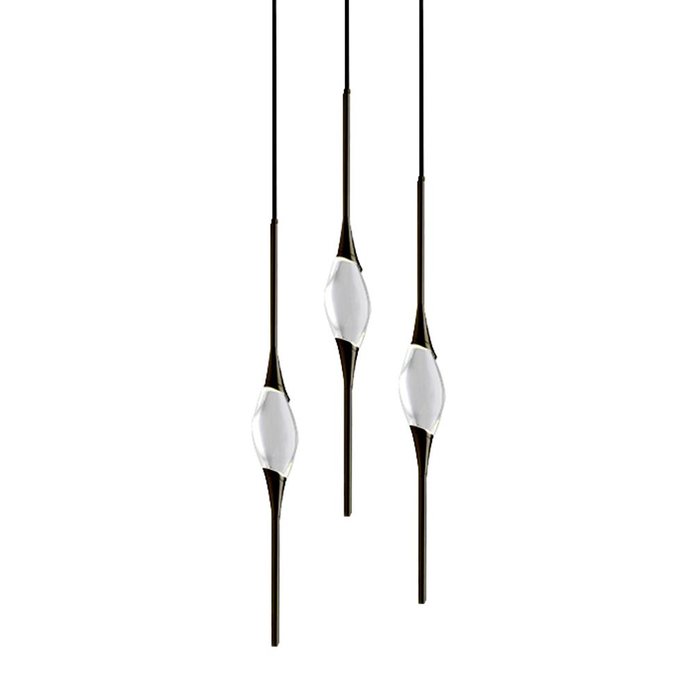 Подвесной светильник Pezzo 3 pearl black