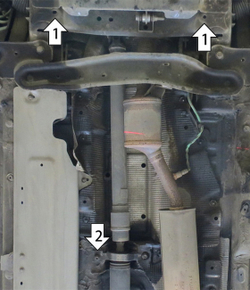 Защита стальная 2 мм Дт Renault Duster; Kaptur; Arkana MOTODOR.01739